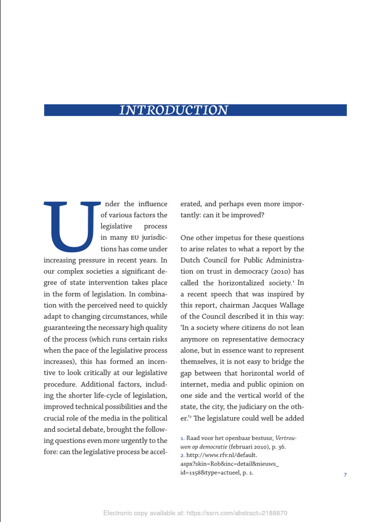 Enhancing Dutch Legislative Efficiency | PDF | Finland | Bill (Law)