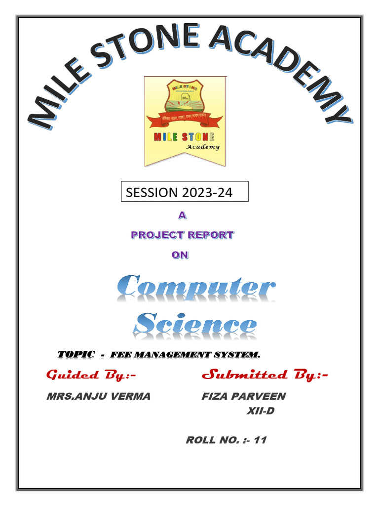 Fee Management System Guide | PDF | Software Testing | Computer Program