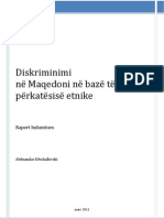Diskriminimi Ne Maqedoni Ne Baze Te Perkatesise Etnike 2011