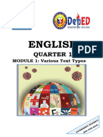 English 10 - Module 1