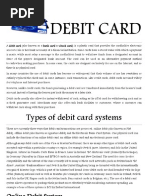 Debit Card