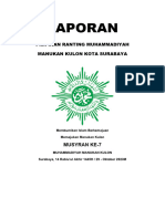 Laporan: Pimpinan Ranting Muhammadiyah Manukan Kulon Kota Surabaya