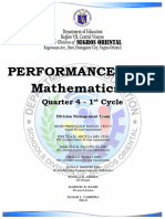 Math 8 Performance Task 1 Final With Cover Page