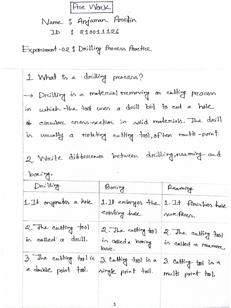 EXP 2 Drilling | PDF