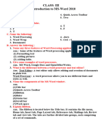 Lesson 3 - Introduction To Msword 2010