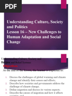 UCSP Lesson16 New Challenges To Human Adaptaion and Social Change