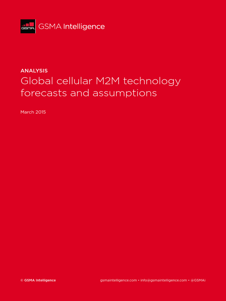 Global Cellular M2M Technology Forecasts and Assumptions | PDF | 3 G | 4 G