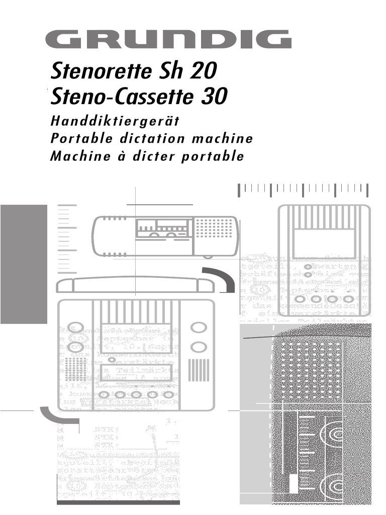 Mode d'emploi Stenorette SH 20 | PDF | Microphone | Technologies de l ...