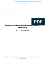 Transformers Noise Questions and Answers - Sanfoundry