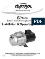 WEBTROL SP Series Self-Priming Centrifugal Pump