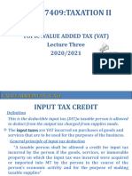 Vat Lecture Three