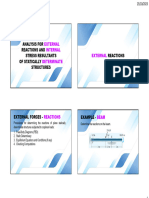 Lecture 3 Analysis of External Internal Force Determinate