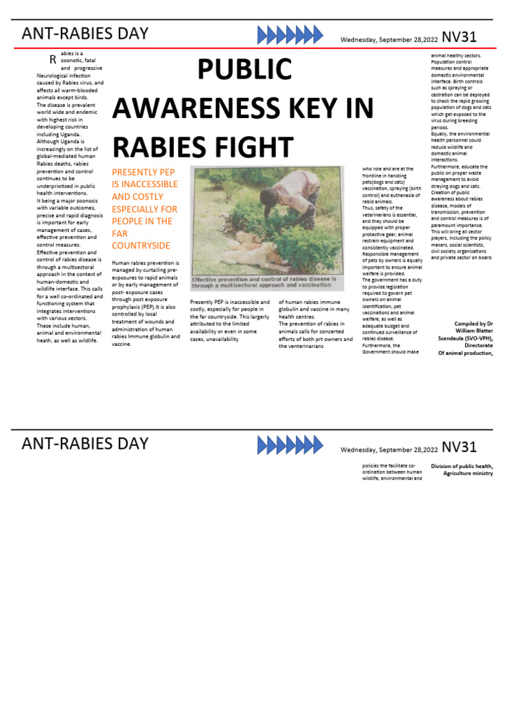 News Paper PDF Rabies Medicine