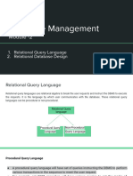 Database Management Module - 2-2