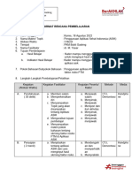 PKM Bukit Gadeng - FORMAT RENCANA PEMBELAJARAN FASILITATOR KADER MM