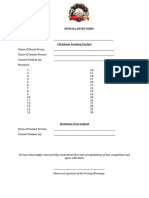 OFFICIAL ENTRY FORM Pasko Na Bai 2023