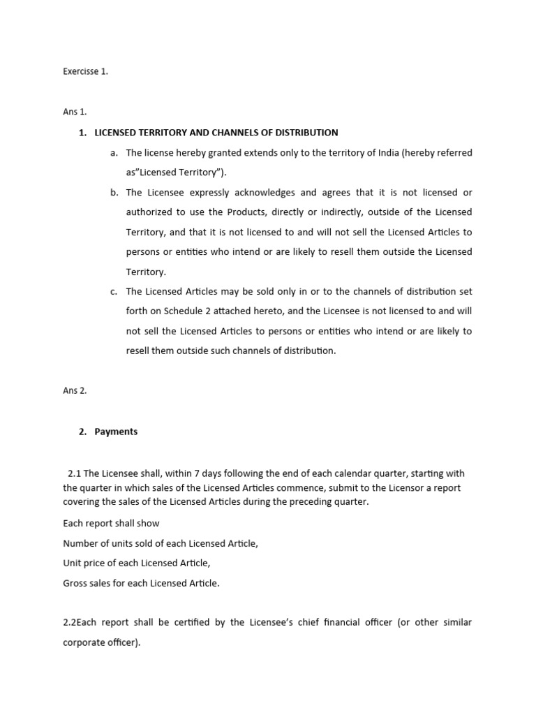 Character Merchandising Agreement Assignment PDF License Trademark