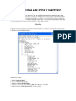 Como Listar Archivos y Carpeta