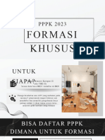 PPPK 2023 Formasi Khusus