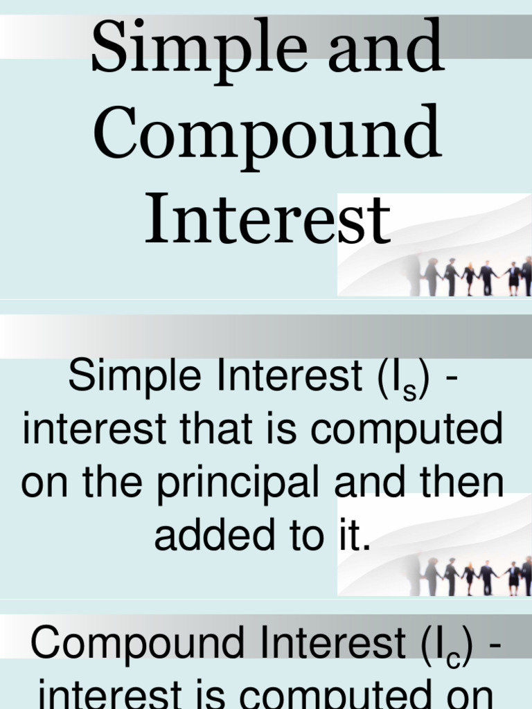 Simple and Compound Interest | PDF