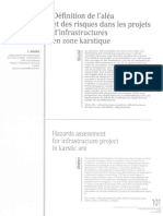 Définition D'infrastructures: Risques Projets en Karstique