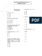 Soal Matematika K13 Kelas 6