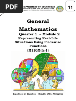 GenMath 11 - Q1 - Module 2 Representing Real Life Situations Using Piecewise Functions