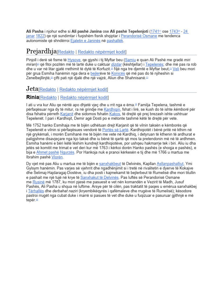 Ali Pashe Tepelena PDF