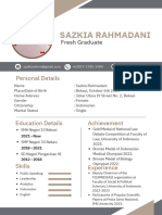 CV - Sazkia Rahmadani - XII MIPA 2