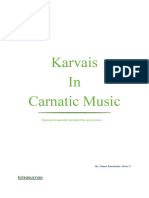 Manasa Ramshankar - Karvais in Carnatic Music