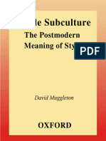 Postmodern Meaning of Style David Muggleton