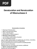 Denaturation and Renaturation of Ribonuclease - Unit4 A - Lecture - Unit 4