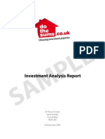 Investment Analysis Report Recommendation