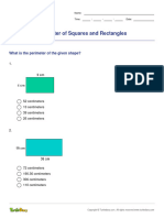 Perimeter of Squares and Rectangles