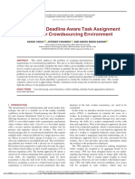 A Budget and Deadline Aware Task Assignment Scheme For Crowdsourcing Environment