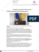 Uniurb, Più Eccellenze e Fondi Alal Ricerca - Teleducato - It, 23 Novembre 2023
