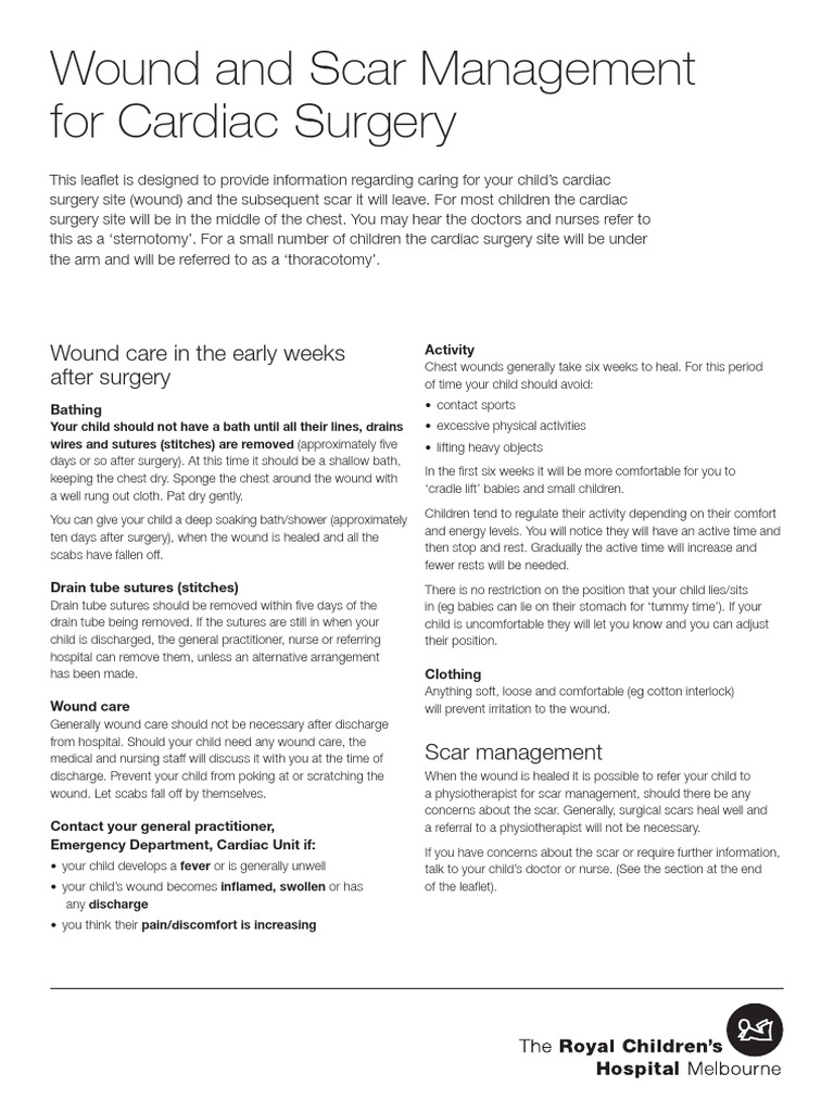 Wound and Scar Care Post-Surgery | PDF | Scar | Wound