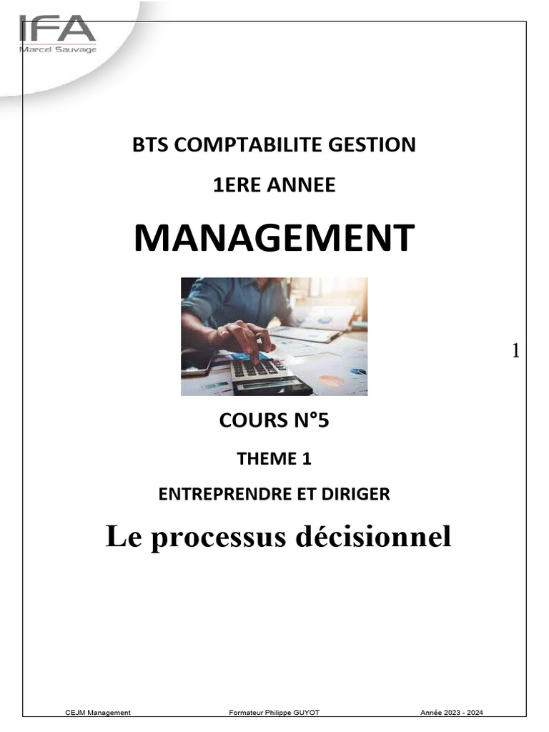Le processus décisionnel en management | PDF | Prise de décision | Business