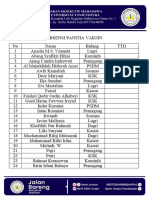 Absensi Panitia Vaksin