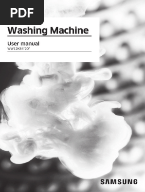 Samsung 12k84 Washing Machine - User manual