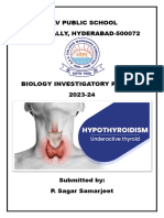 Biology Investigatory Project On Hypothyroidism