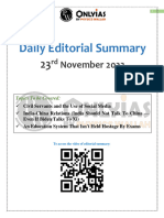 23 November 2023 - Daily Editorial Summary - English - Jitendra Kumar