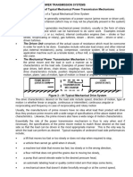 Mechanical Power Transmission Systems