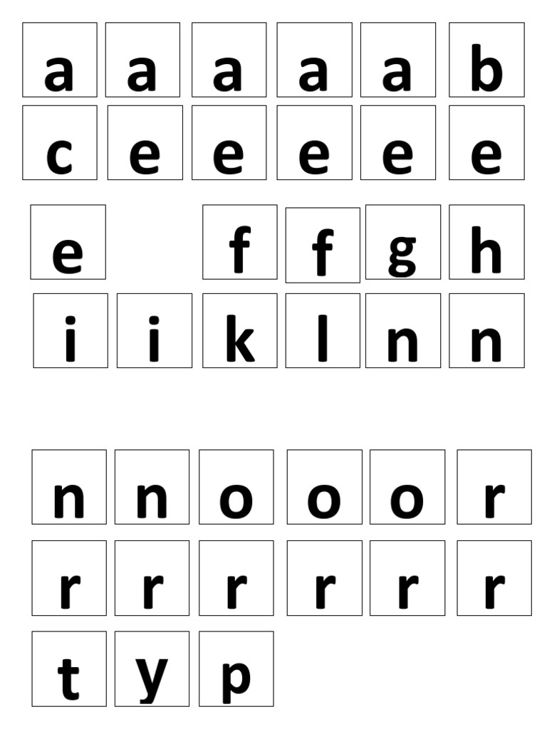 Document with Random Letters and Symbols | PDF