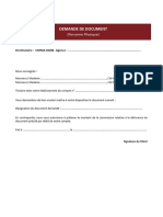 Editique - Demande Document PP