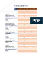 IC 12 Month Business Budget Template 8821 Updated