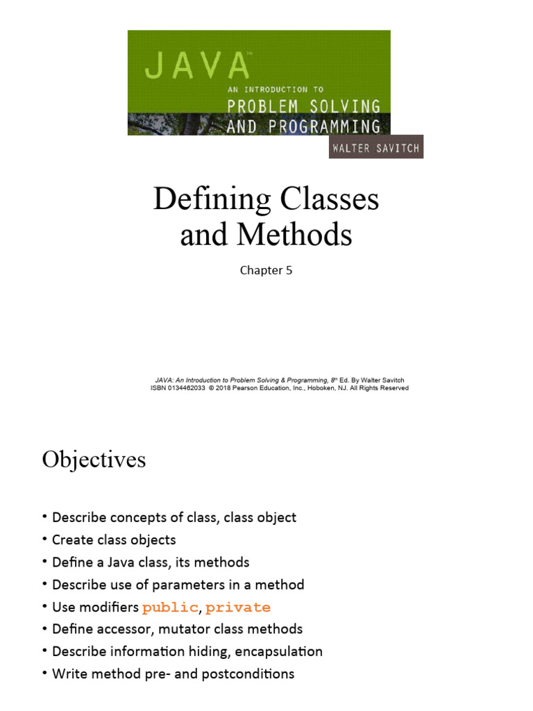 Java Class and Method Fundamentals | PDF | Class (Computer Programming ...