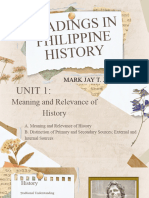 Readings in Philippine History - Student's