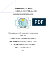 Resolución Del Segundo Examen Parcial