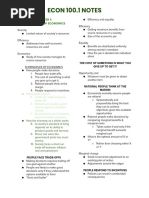 Econ 100.1 Le 1 Reviewer